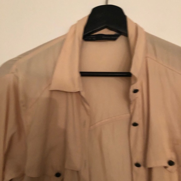 ZARA silky button shirt - Picture 7 of 8